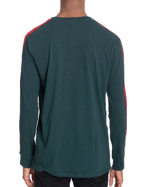 Load image into Gallery viewer, SIDE STRIPE LONG SLEEVE- GREEN