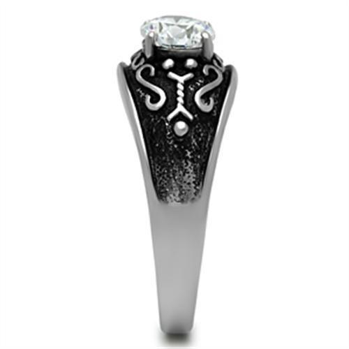 Load image into Gallery viewer, TK373 - High polished (no plating) Stainless Steel Ring with AAA Grade