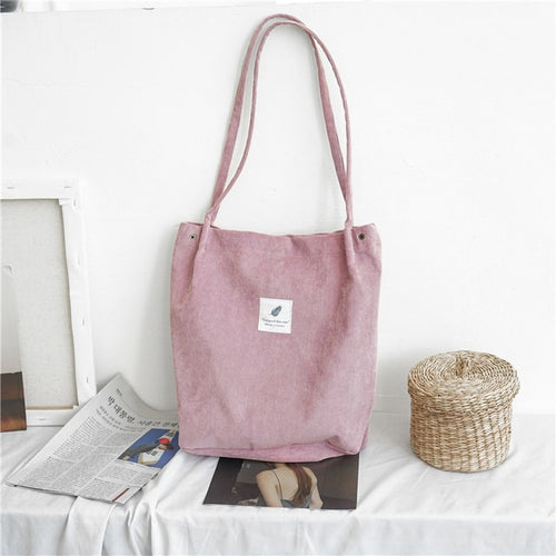 Load image into Gallery viewer, Women Corduroy Canvas Shoulder Bags
